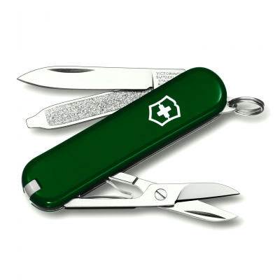 Многофункциональный складной нож-брелок Victorinox Зеленый 0.6223.4 