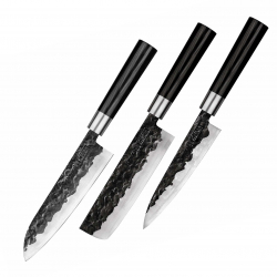 Набор кухонных ножей 3 в 1 Samura Blacksmith SBL-0220C