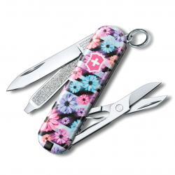 Многофункциональный cкладной нож-брелок Victorinox Dynamic Floral 0.6223.L2107